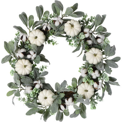 Cotton Wreaths | Cotton Ball Wreath & Cotton Flower